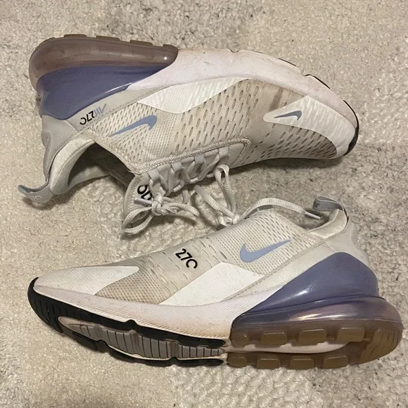 NOT FOR SALE Nike Air Max 270 Cream and Purple Women’s Sneakers - Picture 7 of 12